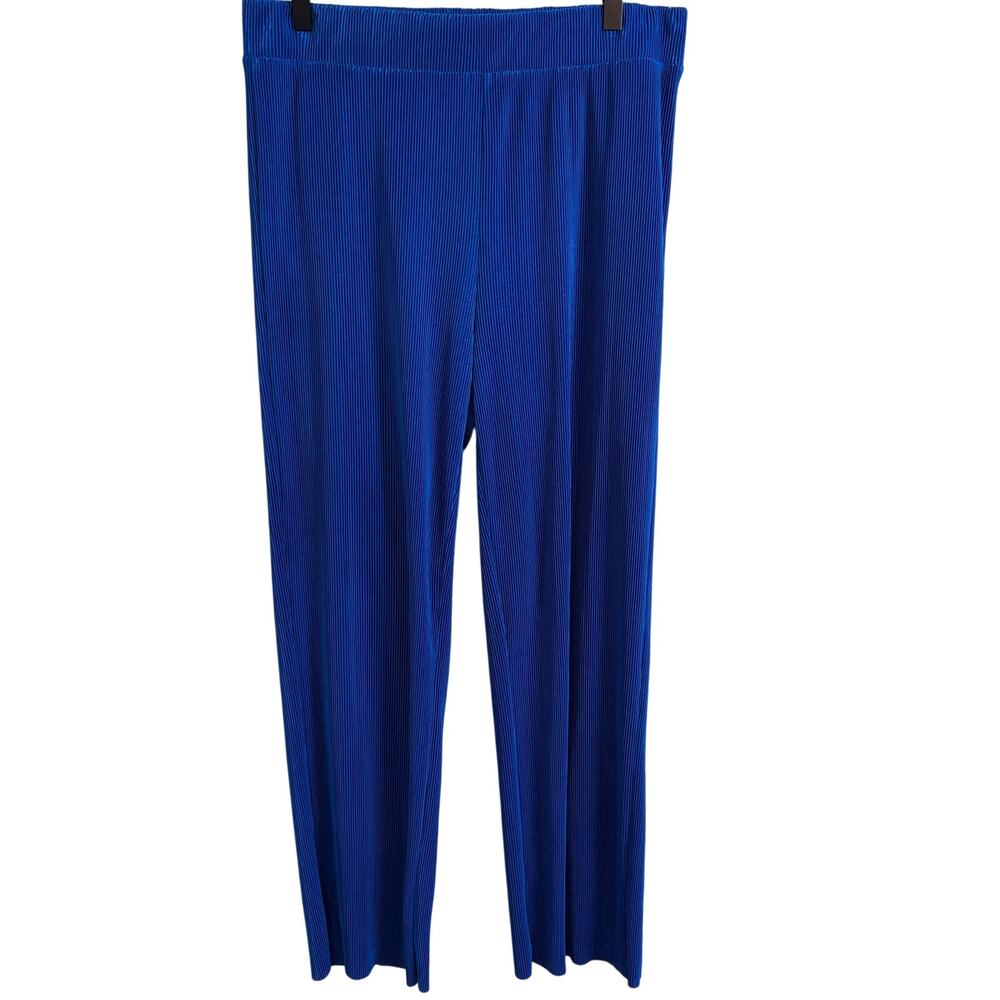 Cyrus Cobalt Blue Pleated Wide Leg Pants Size Medium